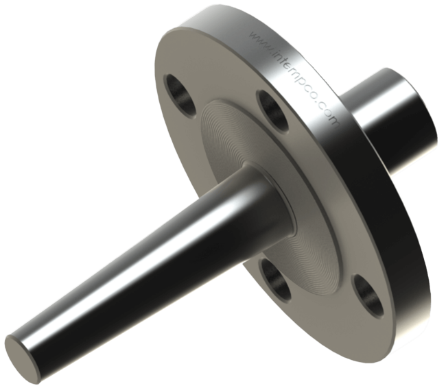 Intempco Flanged Tapered Barstock Thermowell, TW422